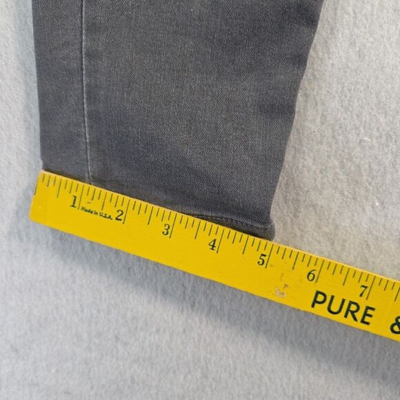 Democracy AB Solution Jeans Women's Size 10 Ankle Gray Tummy Control Distressed - Picture 8 of 10